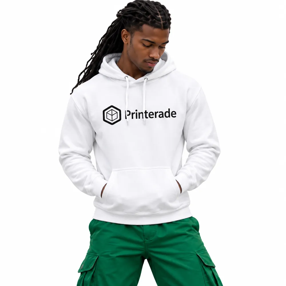 Printerade Hoodie