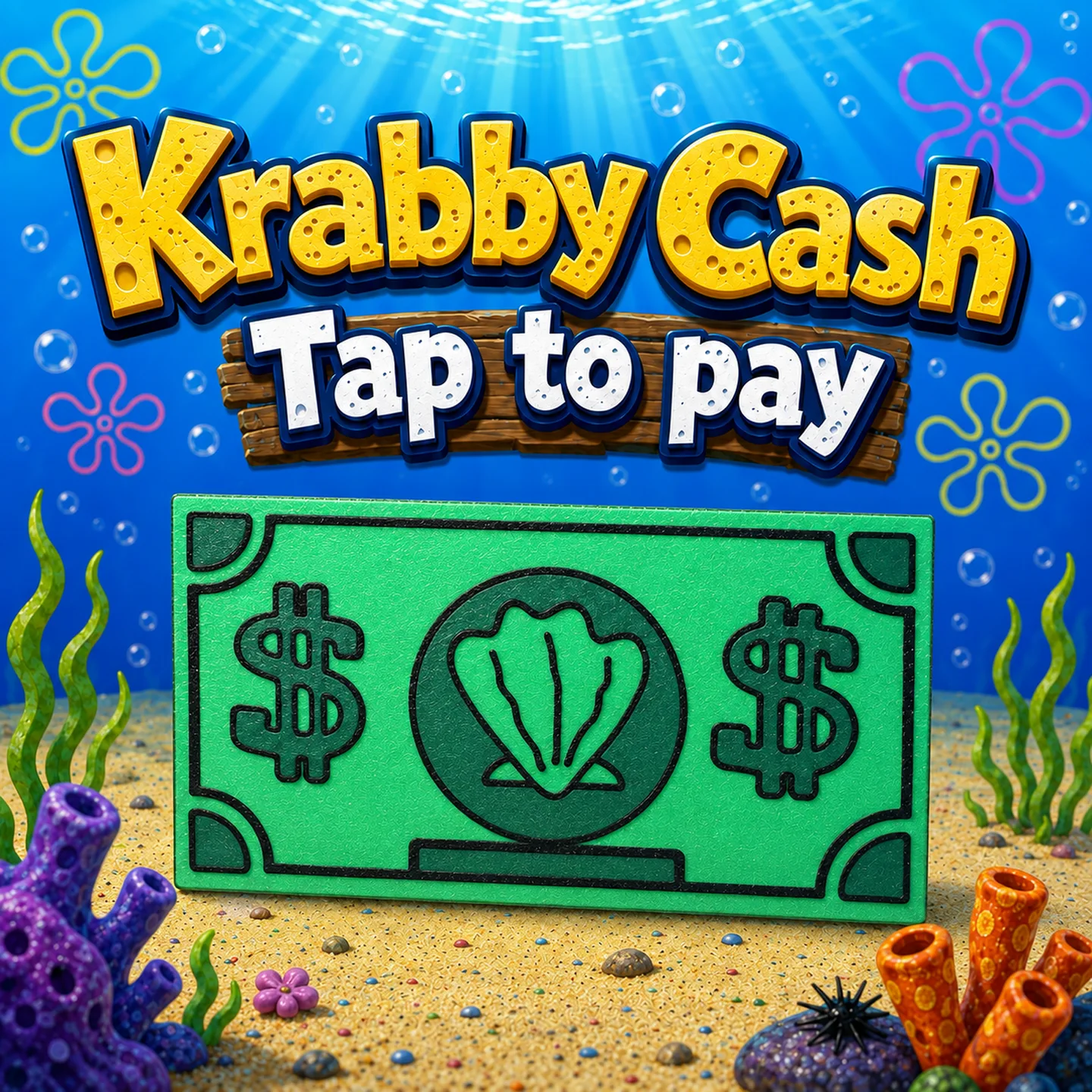 Krabby Cash Card Holder