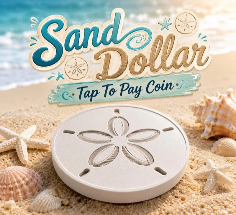Sand Dollar Tap-to-Pay Coin